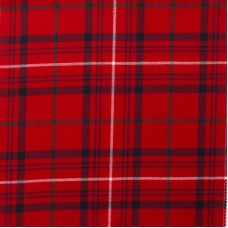 Rose Red Modern 10oz Tartan Fabric By The Metre